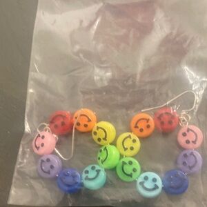 Colorful Smiley Face Earrings